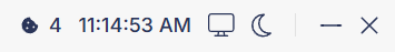 The bot top bar showing the cookie icon with the current count