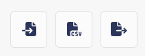 The three profile import and export buttons